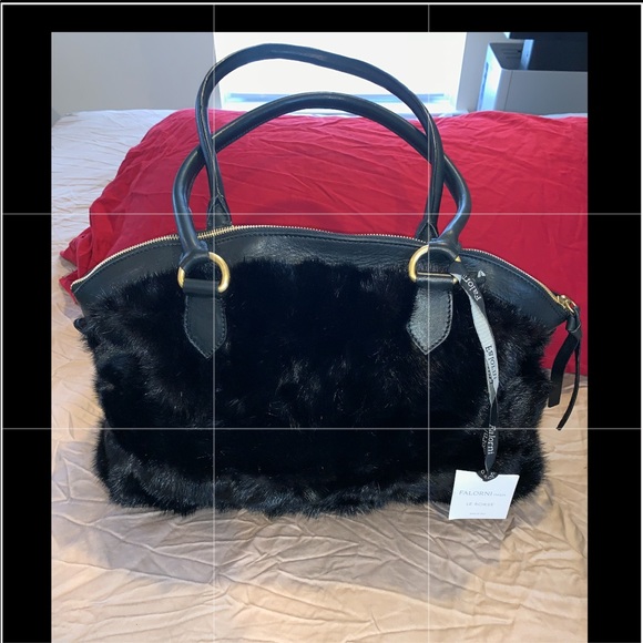 FALORNI LE BORSE Handbags - FALORNI LE BORSE MINK and LEATHER BAG